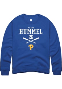 William Hummel Rally Mens Blue Pitt Panthers NIL Sport Icon Crew Sweatshirt