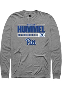 William Hummel Rally Mens Graphite Pitt Panthers NIL Stacked Box Tee