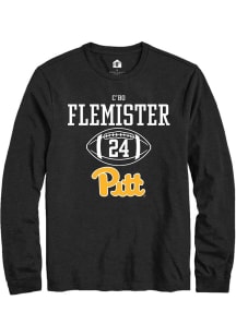 C’Bo Flemister  Pitt Panthers Black Rally NIL Sport Icon Long Sleeve T Shirt