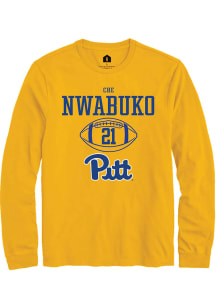 Che Nwabuko  Pitt Panthers Gold Rally NIL Sport Icon Long Sleeve T Shirt