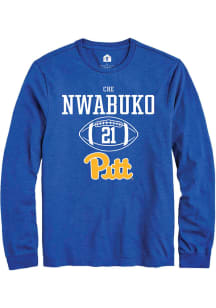 Che Nwabuko  Pitt Panthers Blue Rally NIL Sport Icon Long Sleeve T Shirt