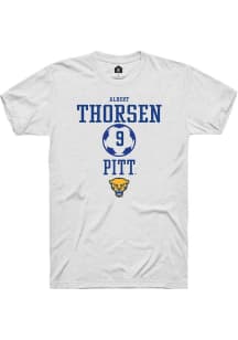 Albert Thorsen White Pitt Panthers NIL Sport Icon Short Sleeve T Shirt