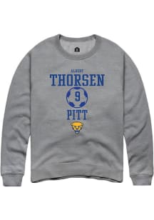 Albert Thorsen Rally Mens Graphite Pitt Panthers NIL Sport Icon Crew Sweatshirt