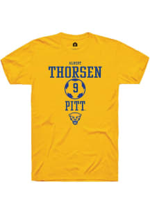 Albert Thorsen Gold Pitt Panthers NIL Sport Icon Short Sleeve T Shirt