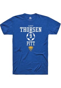 Albert Thorsen Blue Pitt Panthers NIL Sport Icon Short Sleeve T Shirt