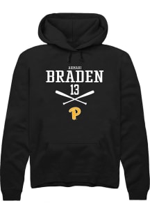 Ahmari Braden Rally Mens Black Pitt Panthers NIL Sport Icon Hooded Sweatshirt