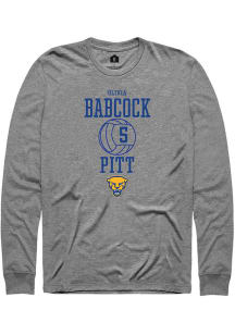 Olivia Babcock Rally Mens Graphite Pitt Panthers NIL Sport Icon Tee