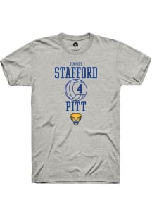 Torrey Stafford Ash Pitt Panthers NIL Sport Icon Short Sleeve T Shirt