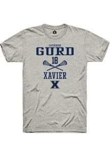 Catherine Gurd  Xavier Musketeers Ash Rally NIL Sport Icon Short Sleeve T Shirt