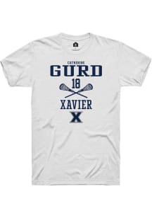 Catherine Gurd  Xavier Musketeers White Rally NIL Sport Icon Short Sleeve T Shirt