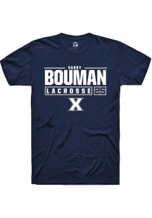 Gabby Bouman  Xavier Musketeers Navy Blue Rally NIL Stacked Box Short Sleeve T Shirt