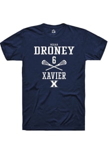 Megan Droney  Xavier Musketeers Navy Blue Rally NIL Sport Icon Short Sleeve T Shirt