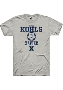 Peyton Kohls  Xavier Musketeers Ash Rally NIL Sport Icon Short Sleeve T Shirt