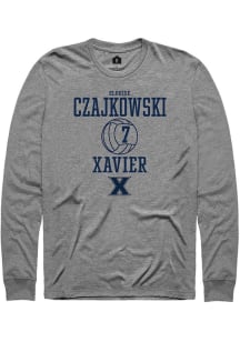 Elouise Czajkowski  Xavier Musketeers Graphite Rally NIL Sport Icon Long Sleeve T Shirt