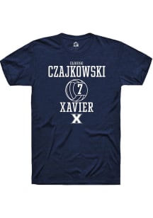 Elouise Czajkowski  Xavier Musketeers Navy Blue Rally NIL Sport Icon Short Sleeve T Shirt