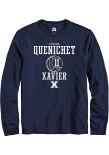 Karissa Quenichet  Xavier Musketeers Navy Blue Rally NIL Sport Icon Long Sleeve T Shirt