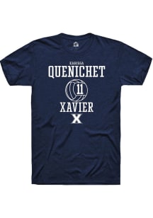 Karissa Quenichet  Xavier Musketeers Navy Blue Rally NIL Sport Icon Short Sleeve T Shirt