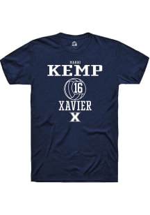 Margo Kemp  Xavier Musketeers Navy Blue Rally NIL Sport Icon Short Sleeve T Shirt