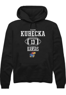 Keaton Kubecka  Rally Kansas Jayhawks Mens Black NIL Sport Icon Long Sleeve Hoodie