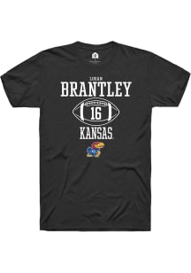 Logan Brantley  Kansas Jayhawks Black Rally NIL Sport Icon Short Sleeve T Shirt