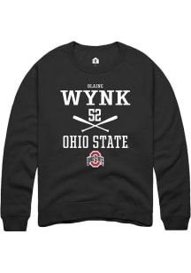 Blaine Wynk  Rally Ohio State Buckeyes Mens Black NIL Sport Icon Long Sleeve Crew Sweatshirt