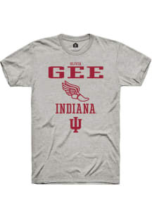 Olivia Gee Ash Indiana Hoosiers NIL Sport Icon Short Sleeve T Shirt