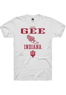 Olivia Gee White Indiana Hoosiers NIL Sport Icon Short Sleeve T Shirt