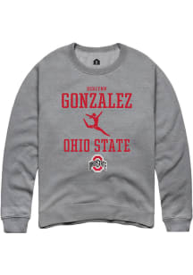 Berlynn Gonzalez  Rally Ohio State Buckeyes Mens Graphite NIL Sport Icon Long Sleeve Crew Sweats..