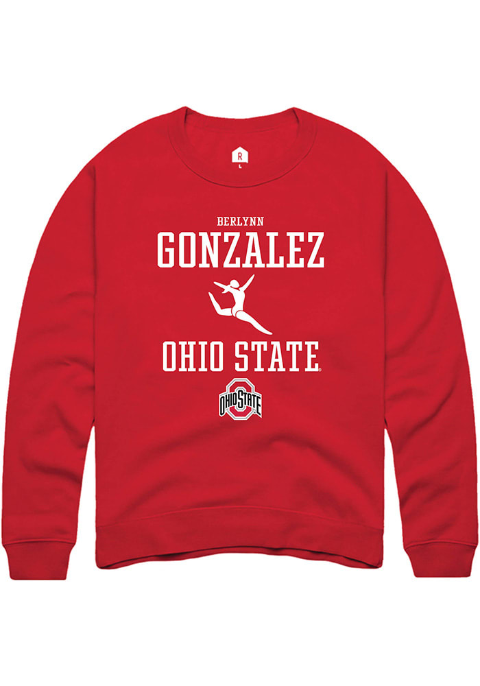 Berlynn Gonzalez Rally Ohio State Buckeyes Mens NIL Sport Icon Long Sleeve Crew Sweatshirt