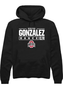 Berlynn Gonzalez  Rally Ohio State Buckeyes Mens Black NIL Stacked Box Long Sleeve Hoodie