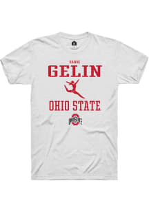 Danni Gelin  Ohio State Buckeyes White Rally NIL Sport Icon Short Sleeve T Shirt