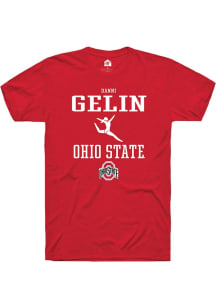 Danni Gelin  Ohio State Buckeyes Red Rally NIL Sport Icon Short Sleeve T Shirt