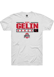 Danni Gelin  Ohio State Buckeyes White Rally NIL Stacked Box Short Sleeve T Shirt