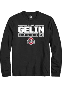 Danni Gelin  Ohio State Buckeyes Black Rally NIL Stacked Box Long Sleeve T Shirt