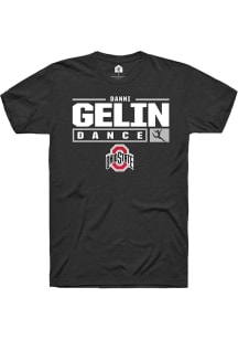 Danni Gelin  Ohio State Buckeyes Black Rally NIL Stacked Box Short Sleeve T Shirt