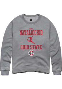 Diana Natalicchio  Rally Ohio State Buckeyes Mens Graphite NIL Sport Icon Long Sleeve Crew Sweat..