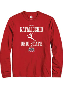 Diana Natalicchio  Ohio State Buckeyes Red Rally NIL Sport Icon Long Sleeve T Shirt