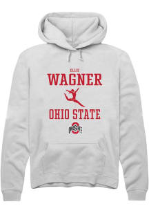 Ellie Wagner  Rally Ohio State Buckeyes Mens White NIL Sport Icon Long Sleeve Hoodie