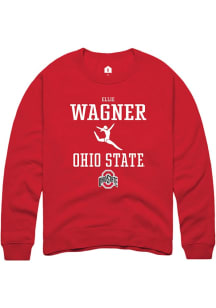 Ellie Wagner  Rally Ohio State Buckeyes Mens Red NIL Sport Icon Long Sleeve Crew Sweatshirt