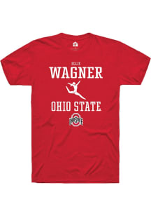 Ellie Wagner  Ohio State Buckeyes Red Rally NIL Sport Icon Short Sleeve T Shirt