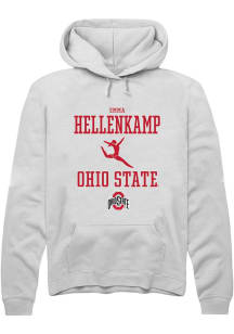 Emma Hellenkamp  Rally Ohio State Buckeyes Mens White NIL Sport Icon Long Sleeve Hoodie