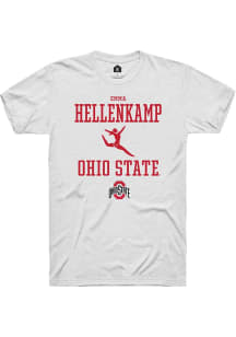 Emma Hellenkamp  Ohio State Buckeyes White Rally NIL Sport Icon Short Sleeve T Shirt