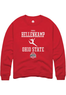 Emma Hellenkamp  Rally Ohio State Buckeyes Mens Red NIL Sport Icon Long Sleeve Crew Sweatshirt