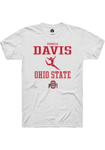 Isabelle Davis  Ohio State Buckeyes White Rally NIL Sport Icon Short Sleeve T Shirt