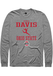 Isabelle Davis  Ohio State Buckeyes Graphite Rally NIL Sport Icon Long Sleeve T Shirt