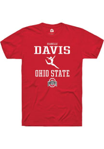 Isabelle Davis  Ohio State Buckeyes Red Rally NIL Sport Icon Short Sleeve T Shirt