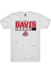 Isabelle Davis  Ohio State Buckeyes White Rally NIL Stacked Box Short Sleeve T Shirt