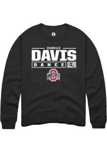 Isabelle Davis  Rally Ohio State Buckeyes Mens Black NIL Stacked Box Long Sleeve Crew Sweatshirt