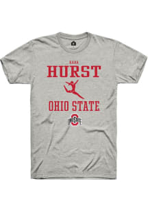 Kara Hurst Ash Ohio State Buckeyes NIL Sport Icon Short Sleeve T Shirt