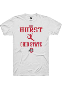 Kara Hurst White Ohio State Buckeyes NIL Sport Icon Short Sleeve T Shirt